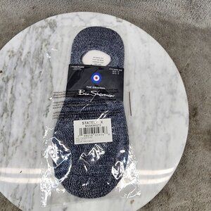 Ben Sherman Socks Mens Size 6-12 Stately X Blue No Show *NWT*